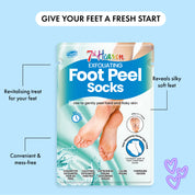 7th Heaven Exfoliating Foot Peel Socks - Soothe & Smooth Hard Skin