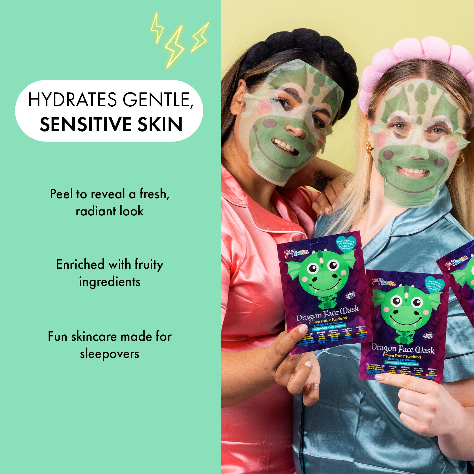 7th Heaven Dragon Fruit Face Mask - Hydrates & Revitalises with Panthenol