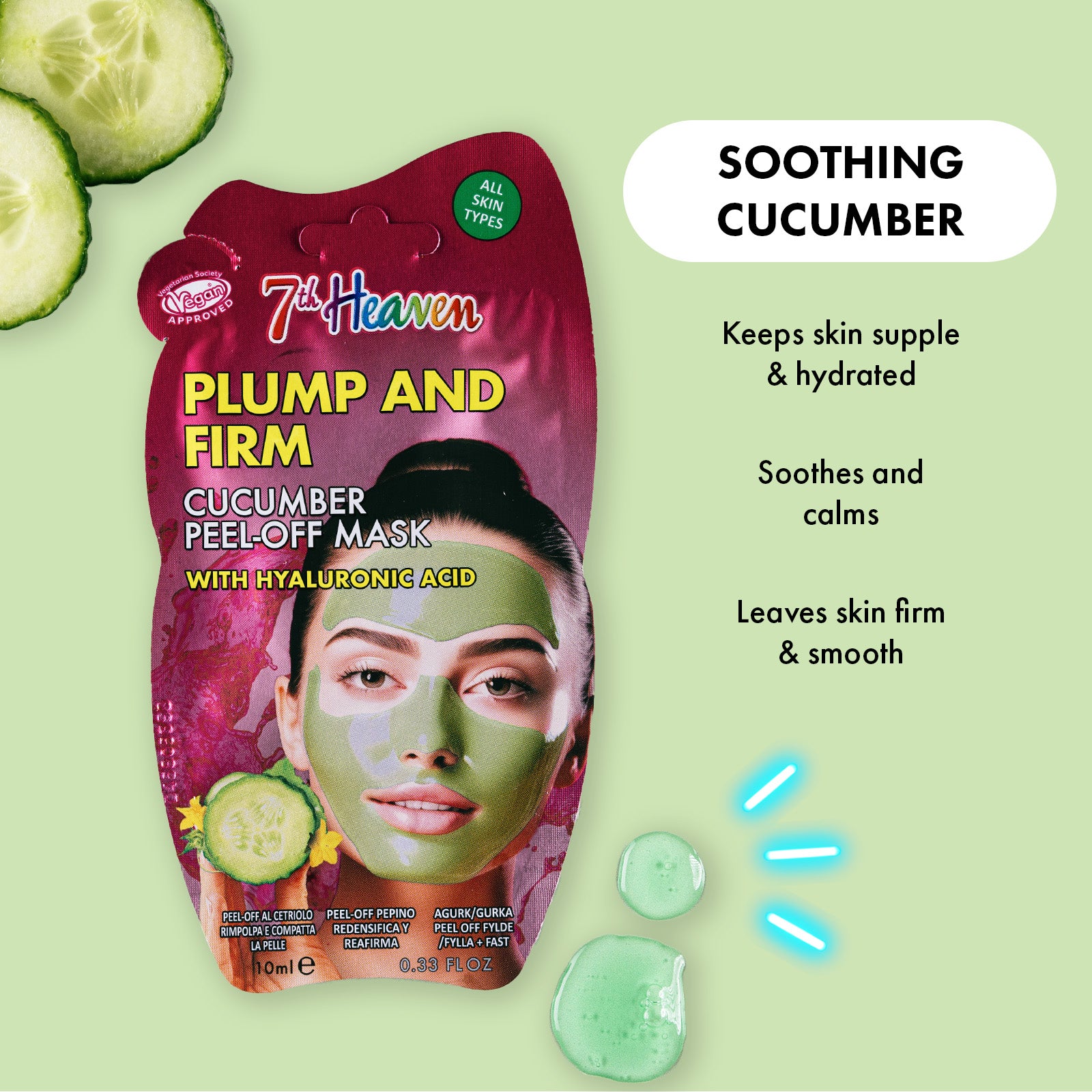 7th Heaven You Deserve This Self-Care Gift Bag with Hyaluronic Acid & Retinol Face Masks + Accessories