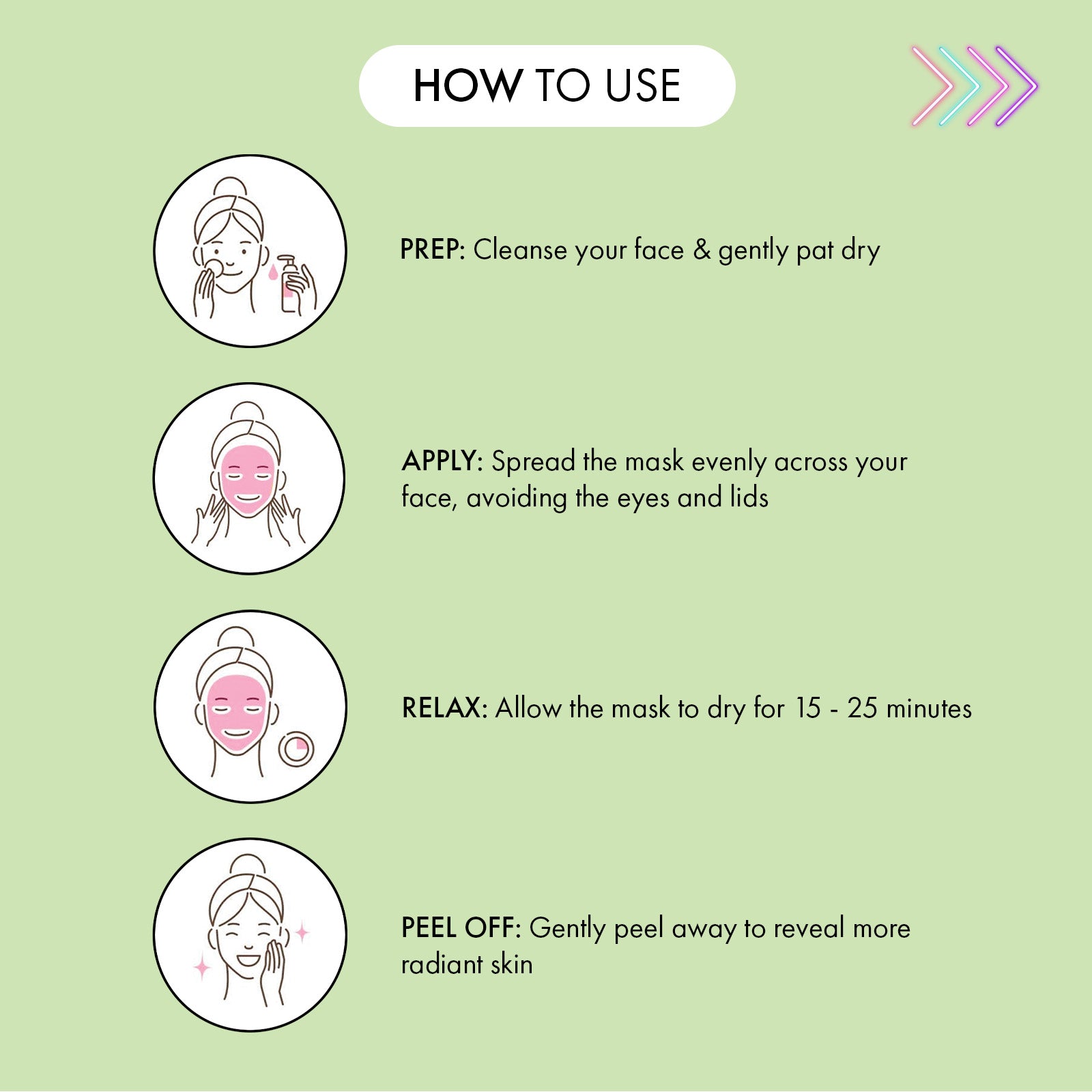 7th Heaven Watermelon Peel-Off Mask with Squalane - Moisturises & Refreshes