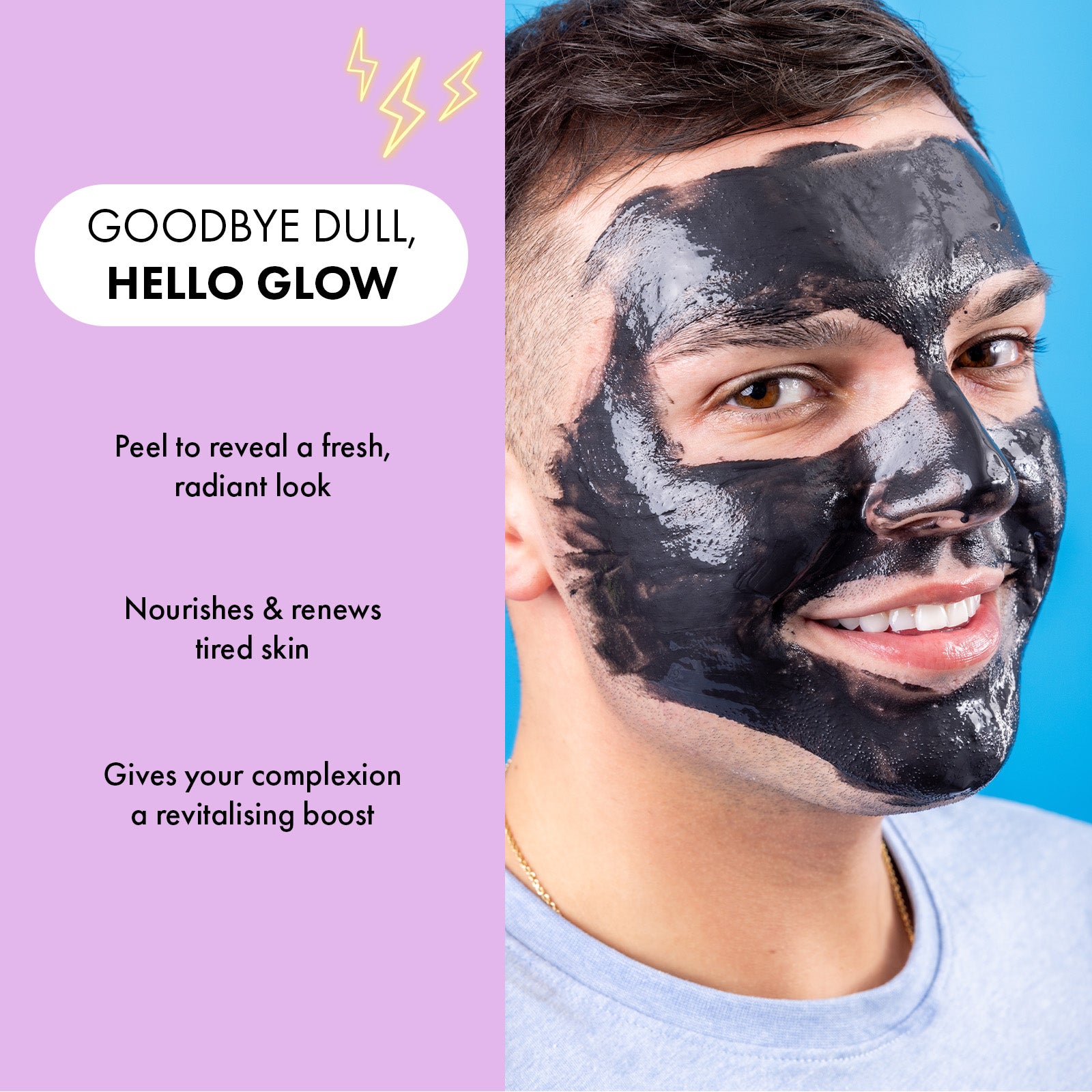7th Heaven Charcoal & Black Clay Peel-Off Mask - Rebalances & Firms Skin
