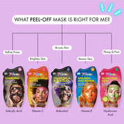 7th Heaven Charcoal & Black Clay Peel-Off Mask - Rebalances & Firms Skin
