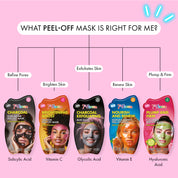 7th Heaven Charcoal Mud Mask with Glycolic Acid - Exfoliates & Detoxifies