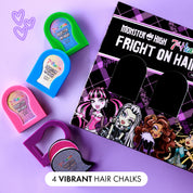 7th Heaven Monster High Hair Chalks Multipack of 5  - Fun, Temporary Hair Colour for Kids