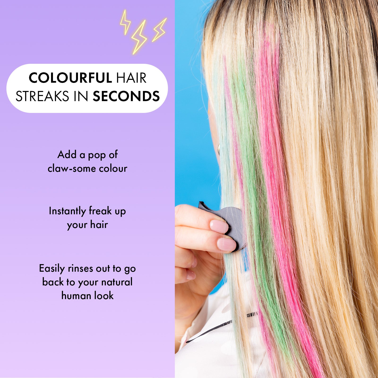 7th Heaven Monster High Hair Chalks Multipack of 5  - Fun, Temporary Hair Colour for Kids