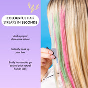 7th Heaven Monster High Hair Chalks Multipack of 5  - Fun, Temporary Hair Colour for Kids
