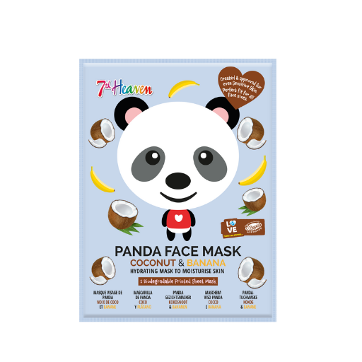 7th Heaven Panda Sheet Face Mask with Coconut & Banana - Hydrating & Softening