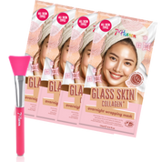 7th Heaven Glass Skin Collagen Wrapping Mask Bundle - Pack of 4