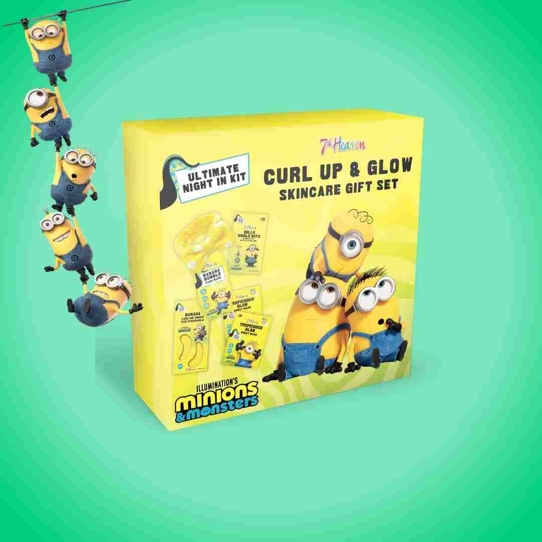 7th Heaven Minions Curl Up and Glow Skincare Gift Set