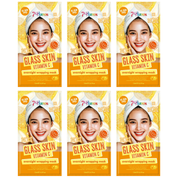7th Heaven Glass Skin Vitamin C Wrapping Mask Bundle - Pack of 6