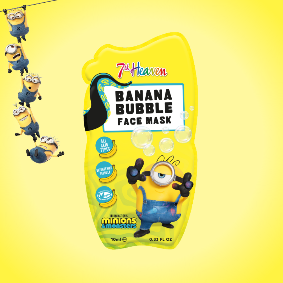 7th Heaven Minions Banana Bubble Face Mask