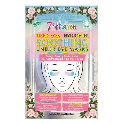 Soothing Under Eye Masks Collagen Boosting Proline & Rose, Multipack of 3