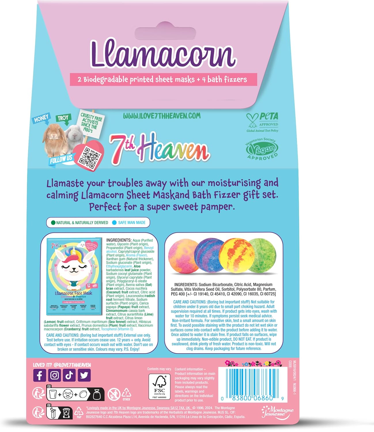 Llamacorn Bath Bomb Gift Set