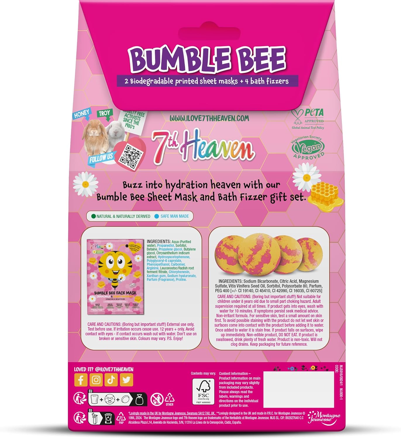 Bumble Bee Bath Bomb Gift Set